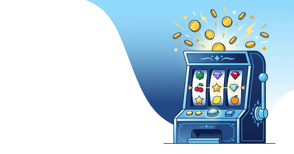 Minh họa máy quay hũ nổ hũ 8xbet với đồng xu và hiệu ứng jackpot
