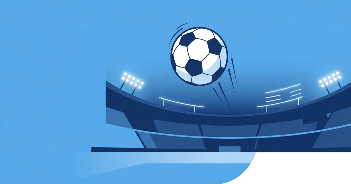 Minh họa cá cược thể thao bóng đá 8xbet với quả bóng và sân vận động